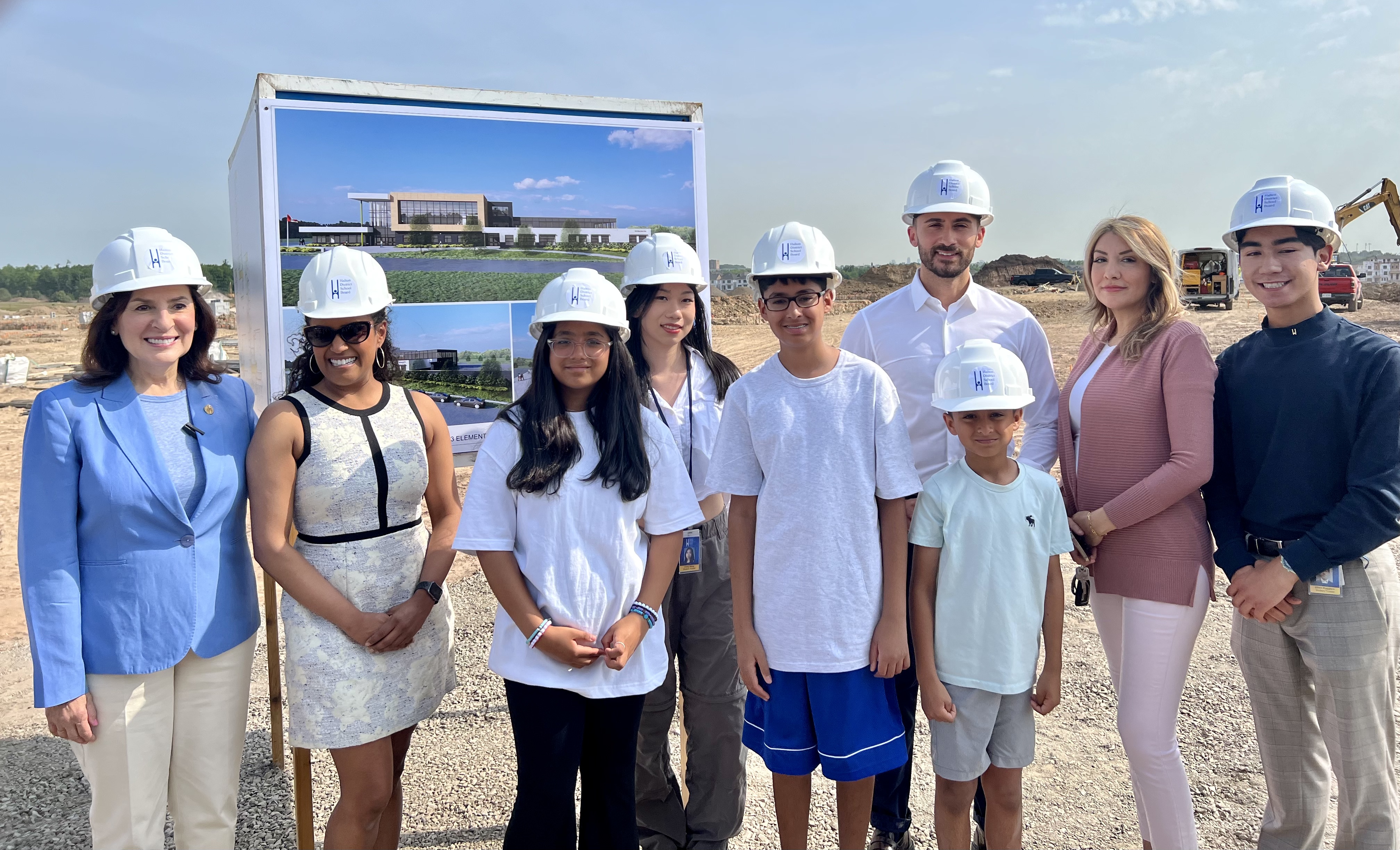 Education Minister Stephen Lecce visited Oakville to break ground of North Oakville